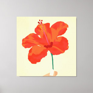 Hibiscus Affection Canvas Print