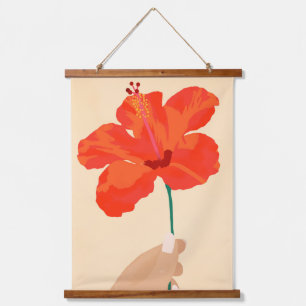 Hibiscus Affection Hanging Tapestry