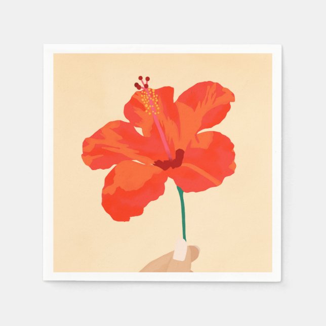 Hibiscus Affection Napkin (Front)