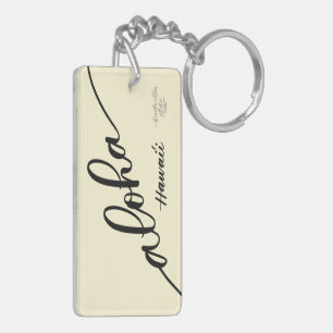 Hibiscus Aloha Keychain