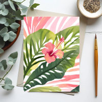 Hibiscus Beauty | Tropical Flower Watercolor