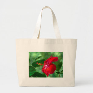 Hibiscus Blossom Large Tote Bag