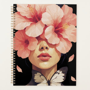 Hibiscus & Butterfly – Modern Floral Botanical Planner