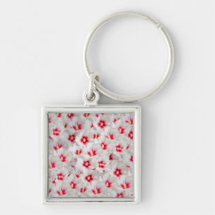 Hibiscus - Chinese Rose Flower Pattern Key Ring