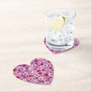 Hibiscus - Chinese Rose Flower Pattern Paper Coaster