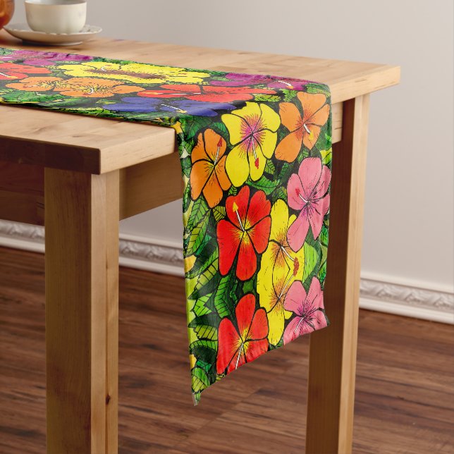 Hibiscus Colour-  Table Runner (In Situ)