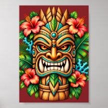 Hibiscus Crown Tiki Guardian