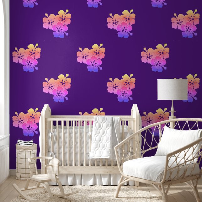 Hibiscus - Decor Blossoms 3a Wallpaper (Kids)