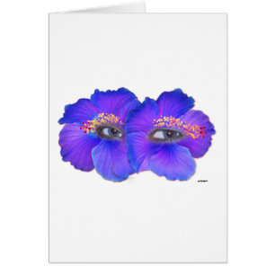 Hibiscus Eyes - Blue