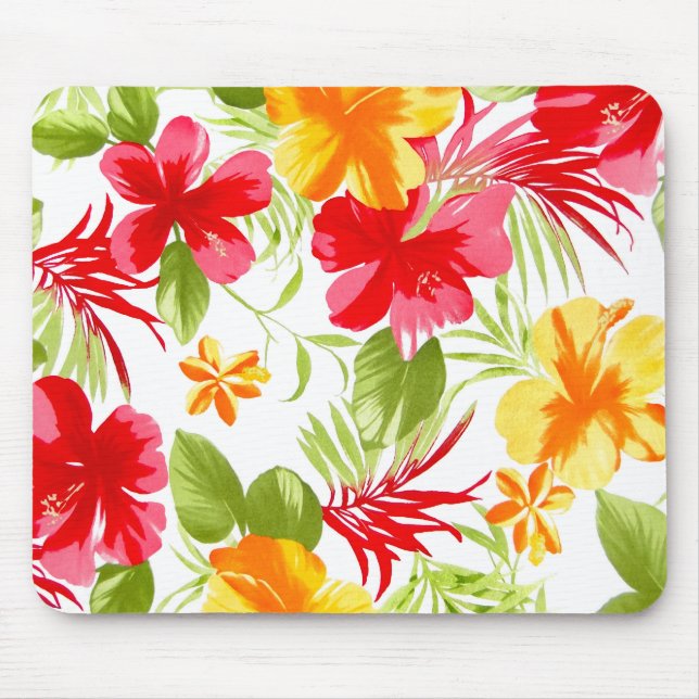 Hibiscus Fiesta mousepad (Front)