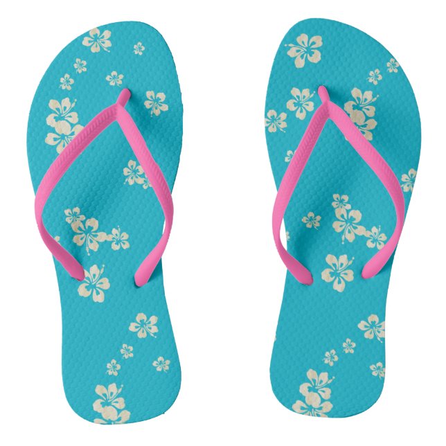 Hibiscus Flip Flops (Footbed)