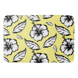 Hibiscus Floral Bath Mat