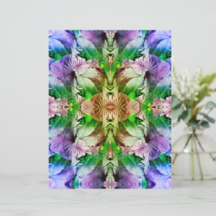 Hibiscus Flower Abstract Scrapbook Paper