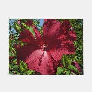 Hibiscus Flower and Blue Sky Doormat