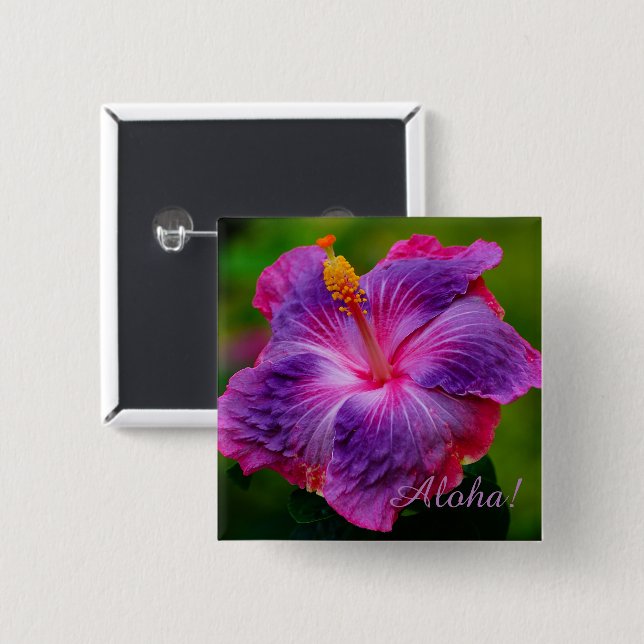 Hibiscus Flower Button (Front & Back)