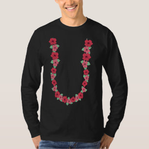 Hibiscus Flower Chain Tropical Summer Vacation Haw T-Shirt