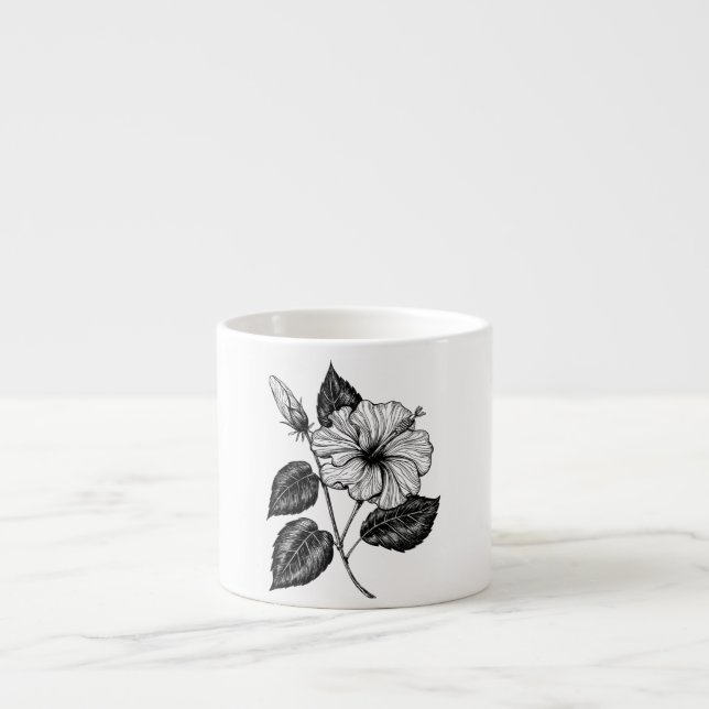 Hibiscus flower II Espresso Cup (Front)