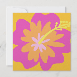 Hibiscus Flower Invitation