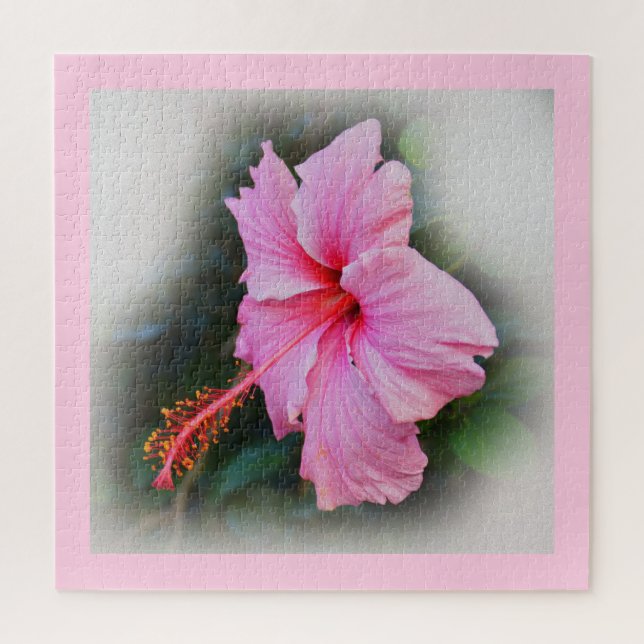Hibiscus flower jigsaw puzzle (Vertical)