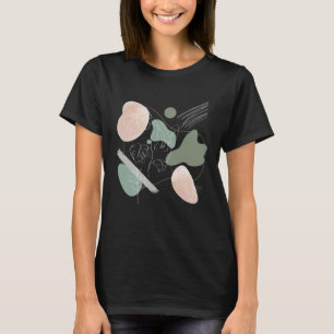 Hibiscus Flower Minimalistic Women's Abstract Boho T-Shirt