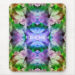 Hibiscus Flower Multiplied Abstract Personalised Mouse Pad