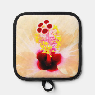 Hibiscus Flower Photograph Pot Holder