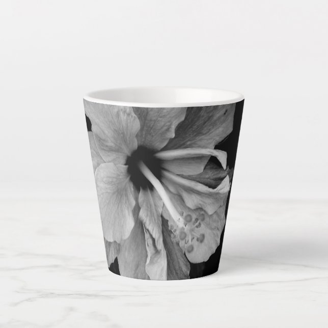 Hibiscus Flower Photography Latte Mug (Front)