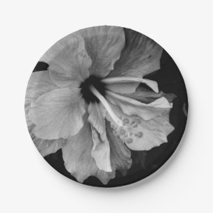 Hibiscus Flower Photography Paper Plate
