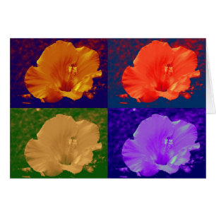 Hibiscus Flower Pop Art