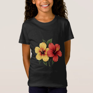hibiscus flower red and yellow hibiscus flowers T-Shirt