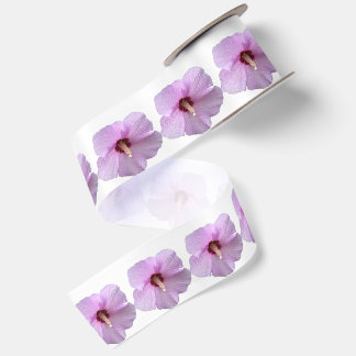 Hibiscus Flower Ribbon Satin Ribbon