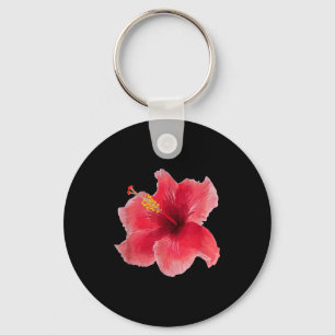 Hibiscus Flower, Tee Coquette 90s Vintage Gift Wom Key Ring