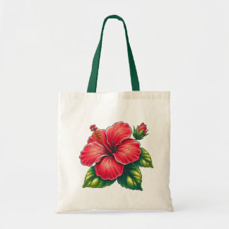 Hibiscus Flower Tote Bag