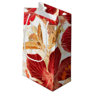 Hibiscus flower - watercolor paint 2 small gift bag