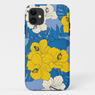 Hibiscus flowers and leaves Case-Mate iPhone case