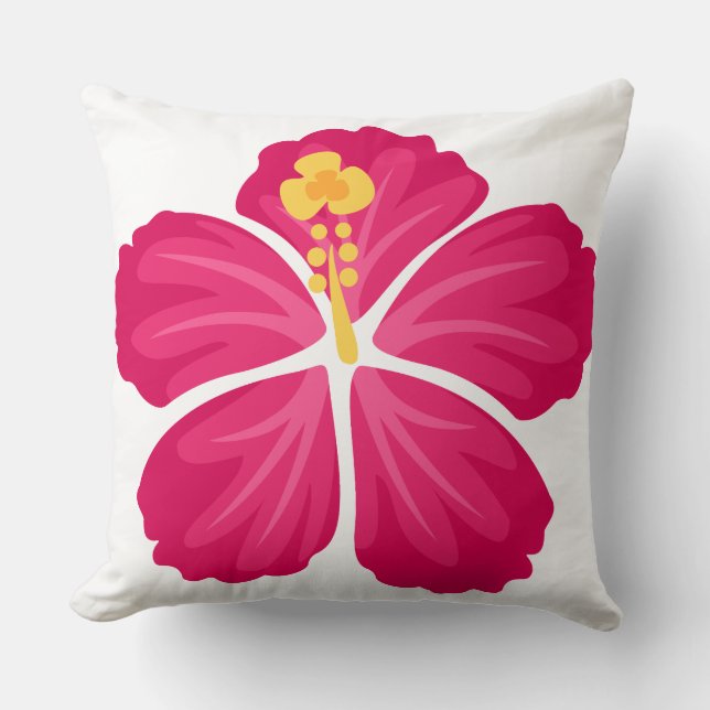 Hibiscus Flowers Cushion (Front)