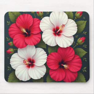 Hibiscus Flowers Mouse Pad
