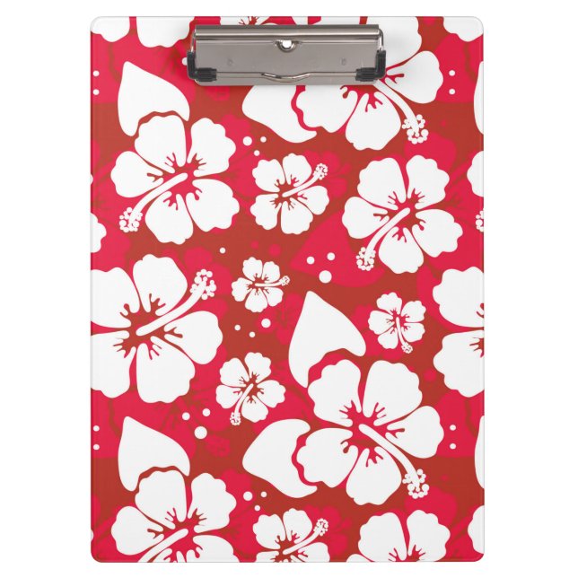Hibiscus Flowers Pattern Clipboard (Front)