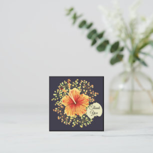 Hibiscus Flowers Thank You Card