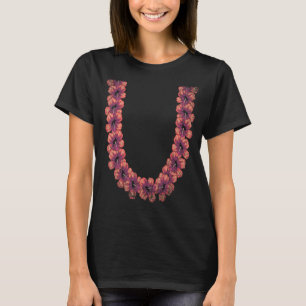 Hibiscus Flowers Tropical Summer Floral Hawaiian L T-Shirt