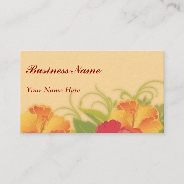 hibiscus garden ~ bc business card (Front)