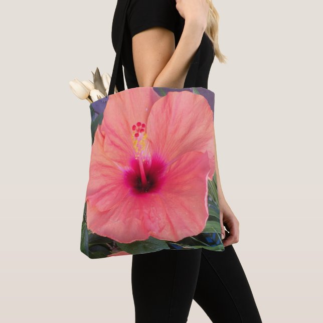 Hibiscus Home Tote Bag (Close Up)