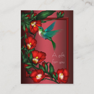 Hibiscus Hummingbird Gift Certificate Gift Cards