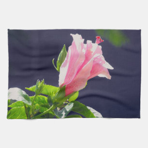 Hibiscus in Bright Sunlight Tea Towel