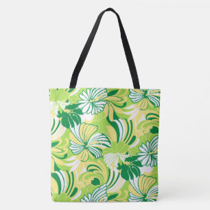 Hibiscus Jungle Hawaiian Tropical Floral Beach Bag