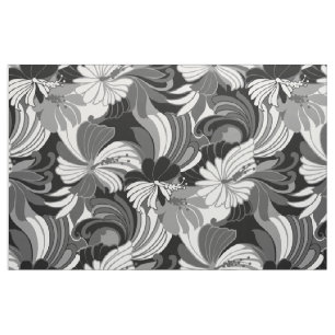 Hibiscus Jungle Hawaiian Tropical Floral Fabric