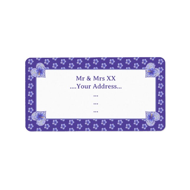 Hibiscus & lace BLUE Label (Front)