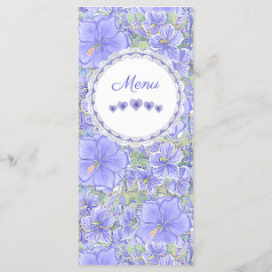 Hibiscus & lace BLUE Menu