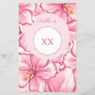 Hibiscus & lace PINK