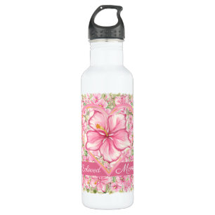 Hibiscus & lace PINK 710 Ml Water Bottle